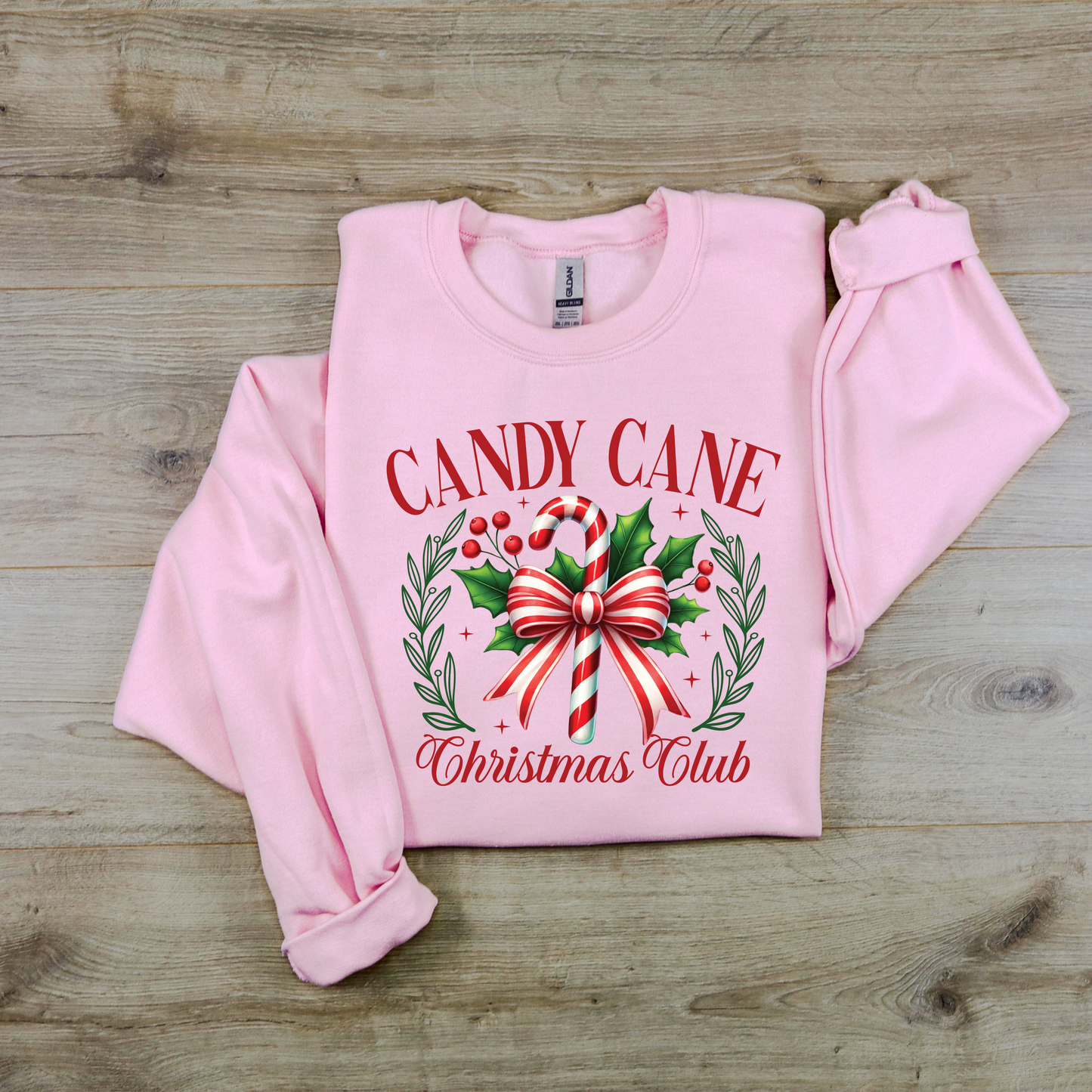 Christmas Candy Cane Christmas Club Sweatshirt