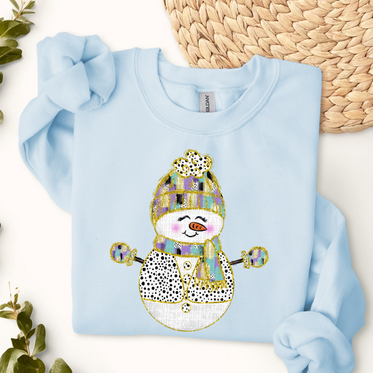 Cozy Snowman Crewneck Sweatshirt