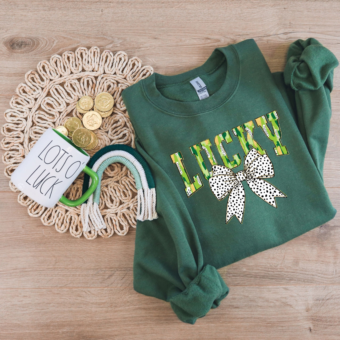 Lucky Bow | St. Patrick's Day Sweatshirt