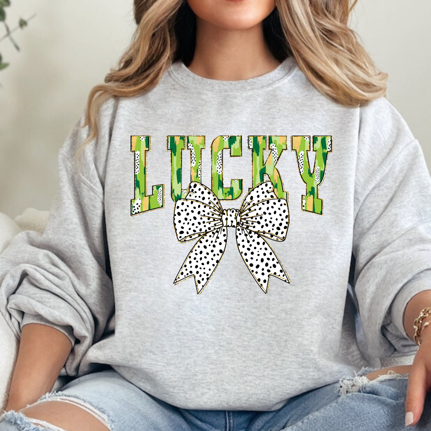 Lucky Bow | St. Patrick's Day Sweatshirt