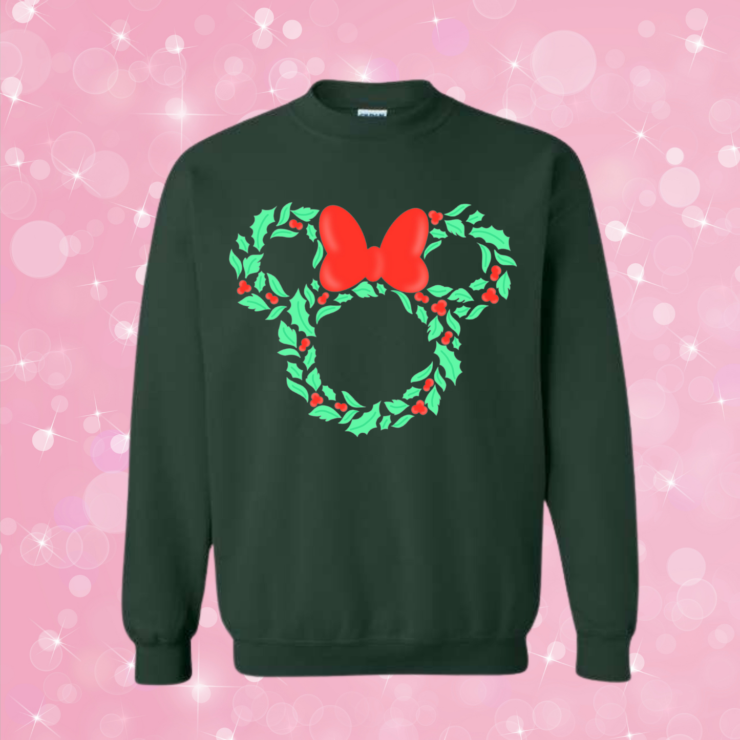 Magical Wreath Christmas Crewneck Sweatshirt
