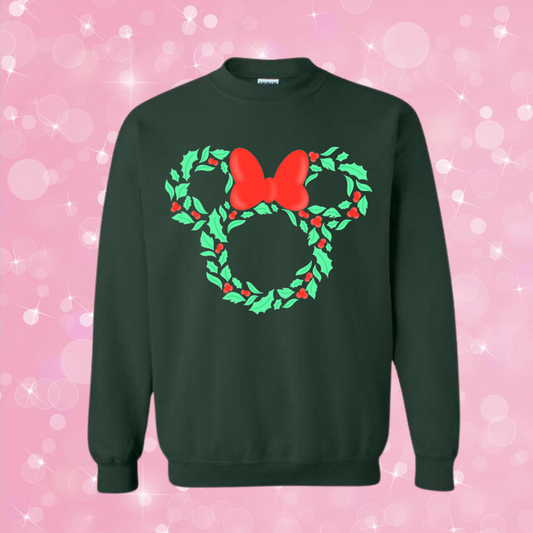 Magical Wreath Christmas Crewneck Sweatshirt