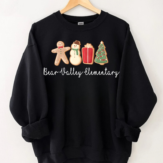 Personalized & Custom Teacher/School Gingerbread Christmas Sweatshirt
