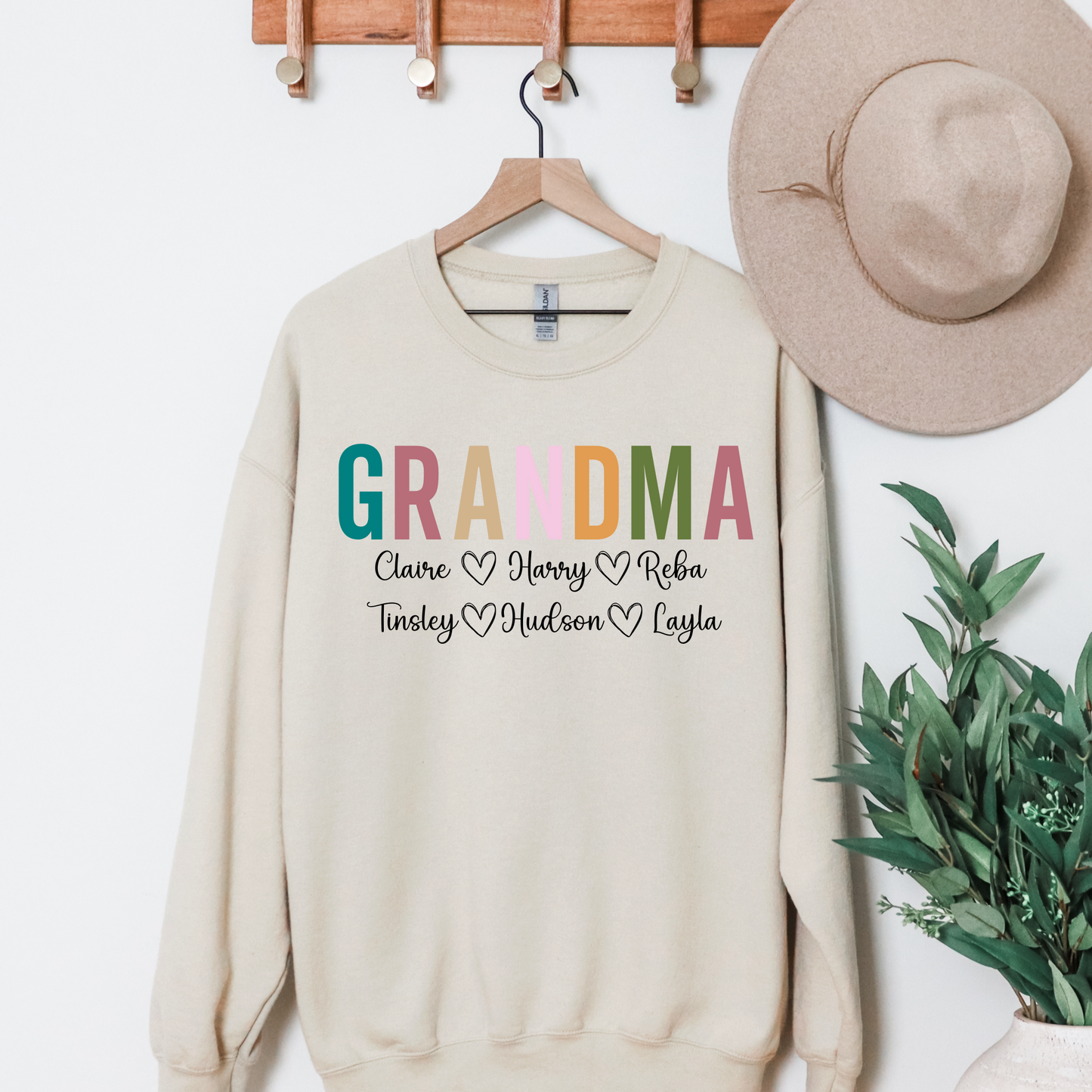 Personalized Grandma Crewneck Sweatshirt
