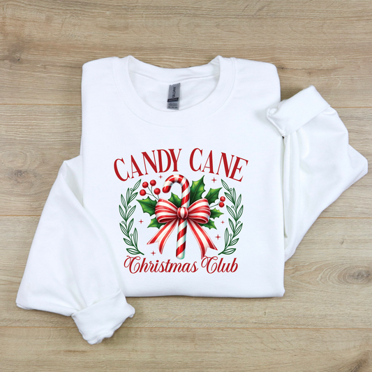 Christmas Candy Cane Christmas Club Sweatshirt