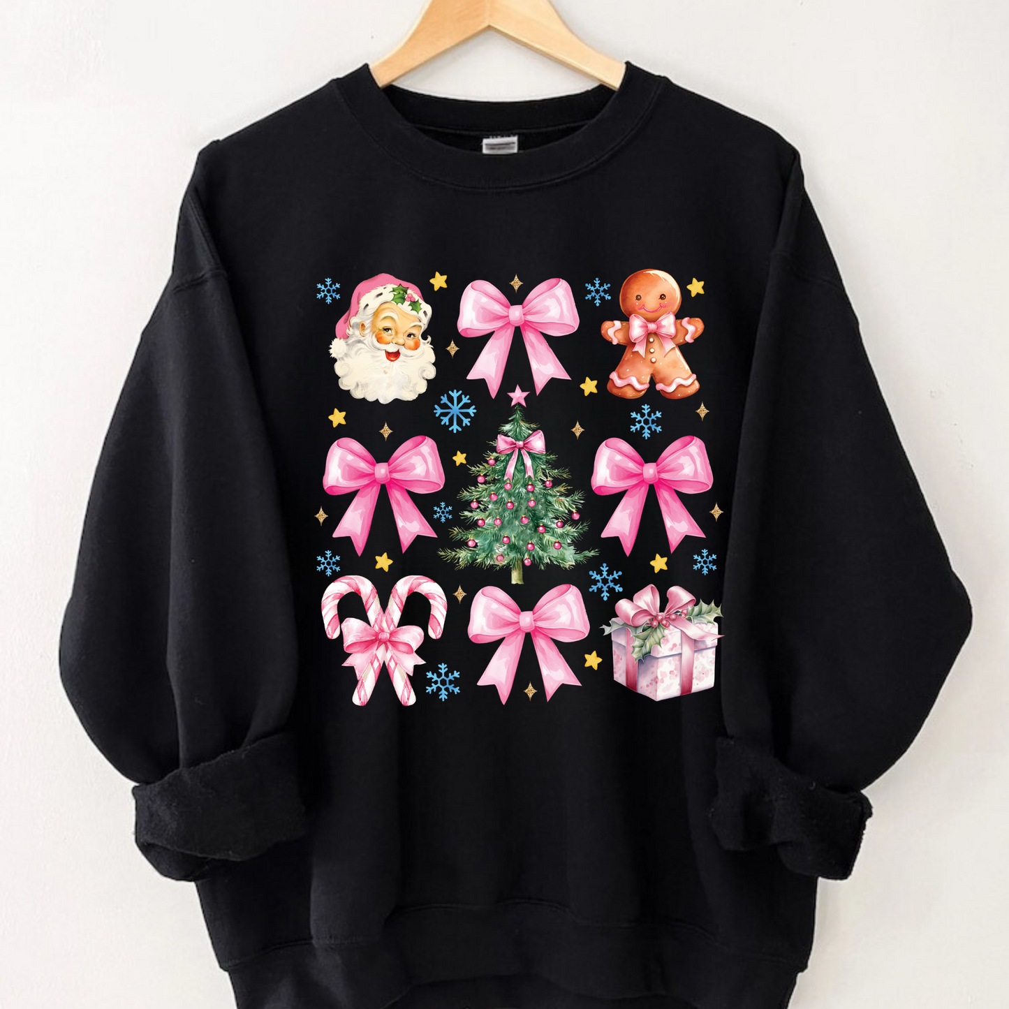 Pink Christmas Coquette Sweatshirt for Women