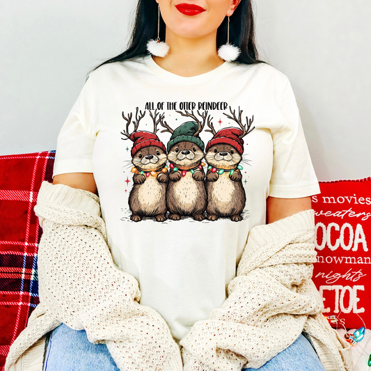 All Of the Otter Reindeer Shirt