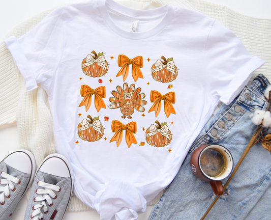 Thanksgiving Coquette Shirt | Bella Canvas