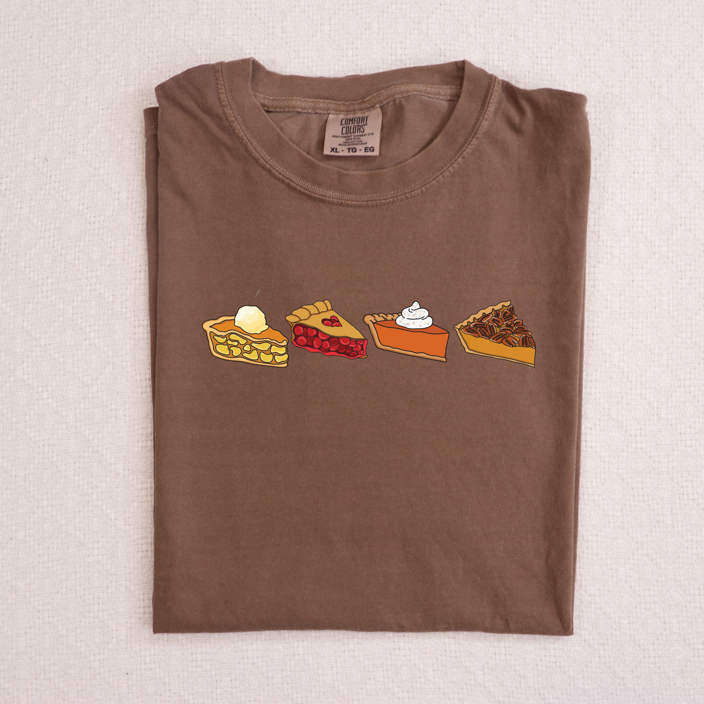 Thanksgiving Pies Shirt Comfort Colors
