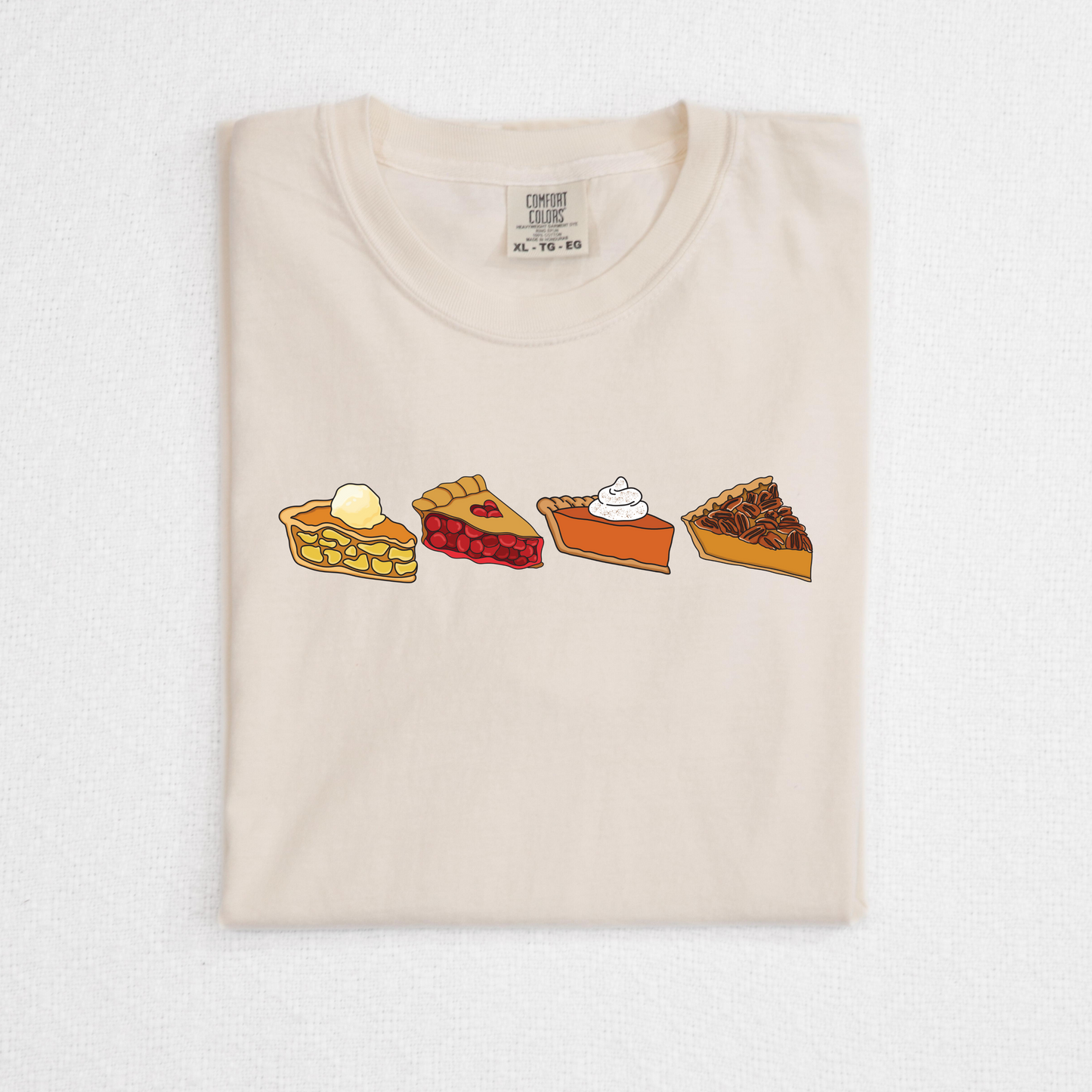 Thanksgiving Pies Shirt Comfort Colors