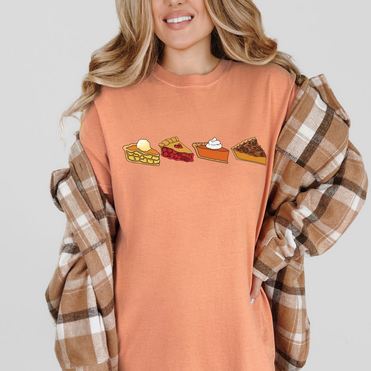 Thanksgiving Pies Shirt Comfort Colors