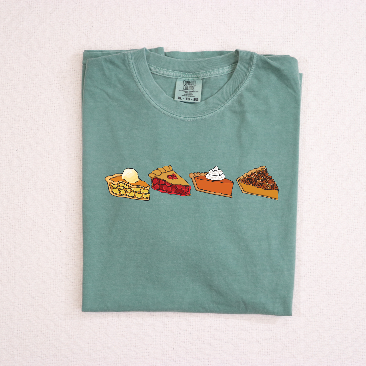 Thanksgiving Pies Shirt Comfort Colors